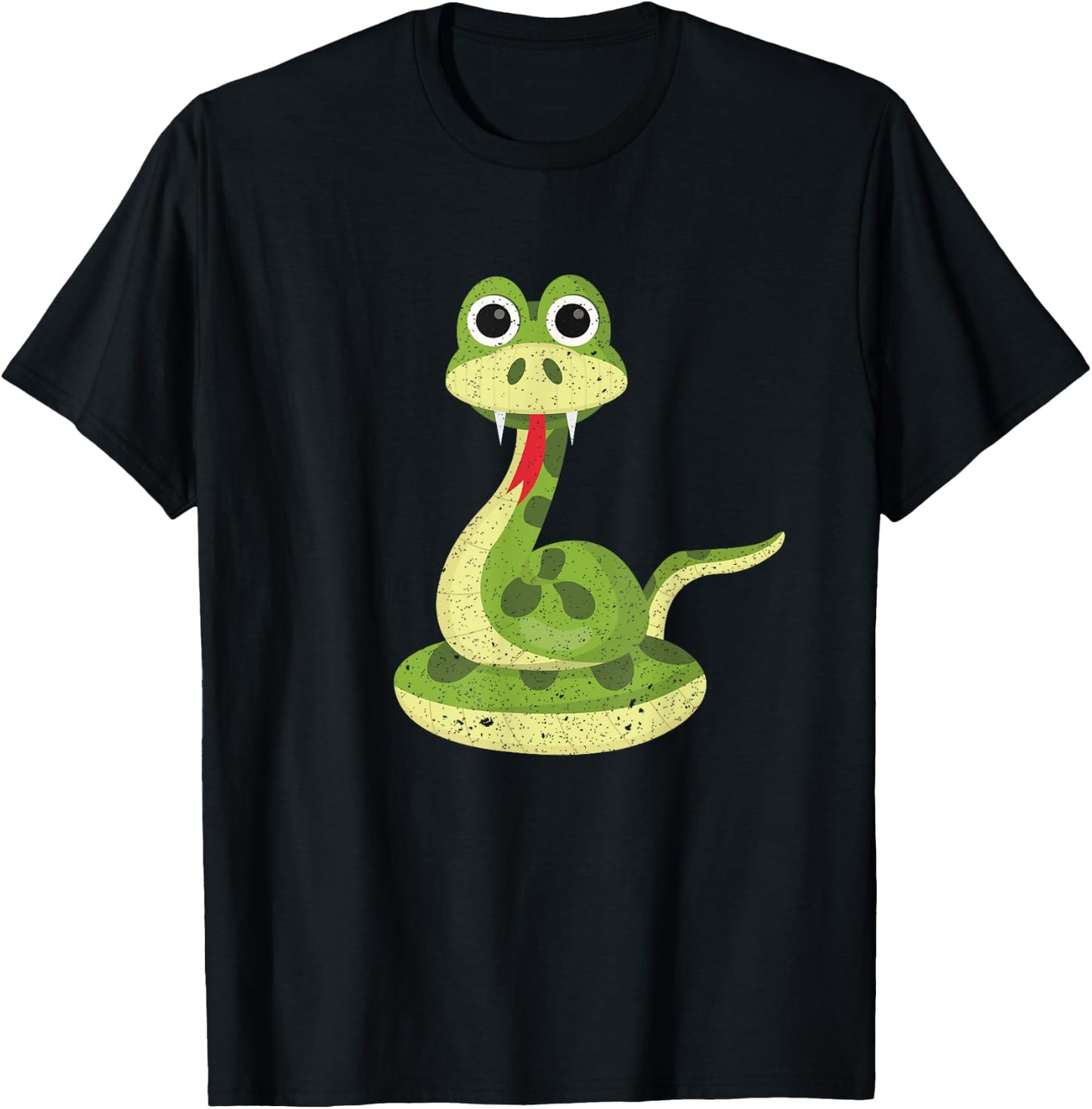 Reptile Kids Gift Cute Snake T-Shirt - T-Shirt | Black