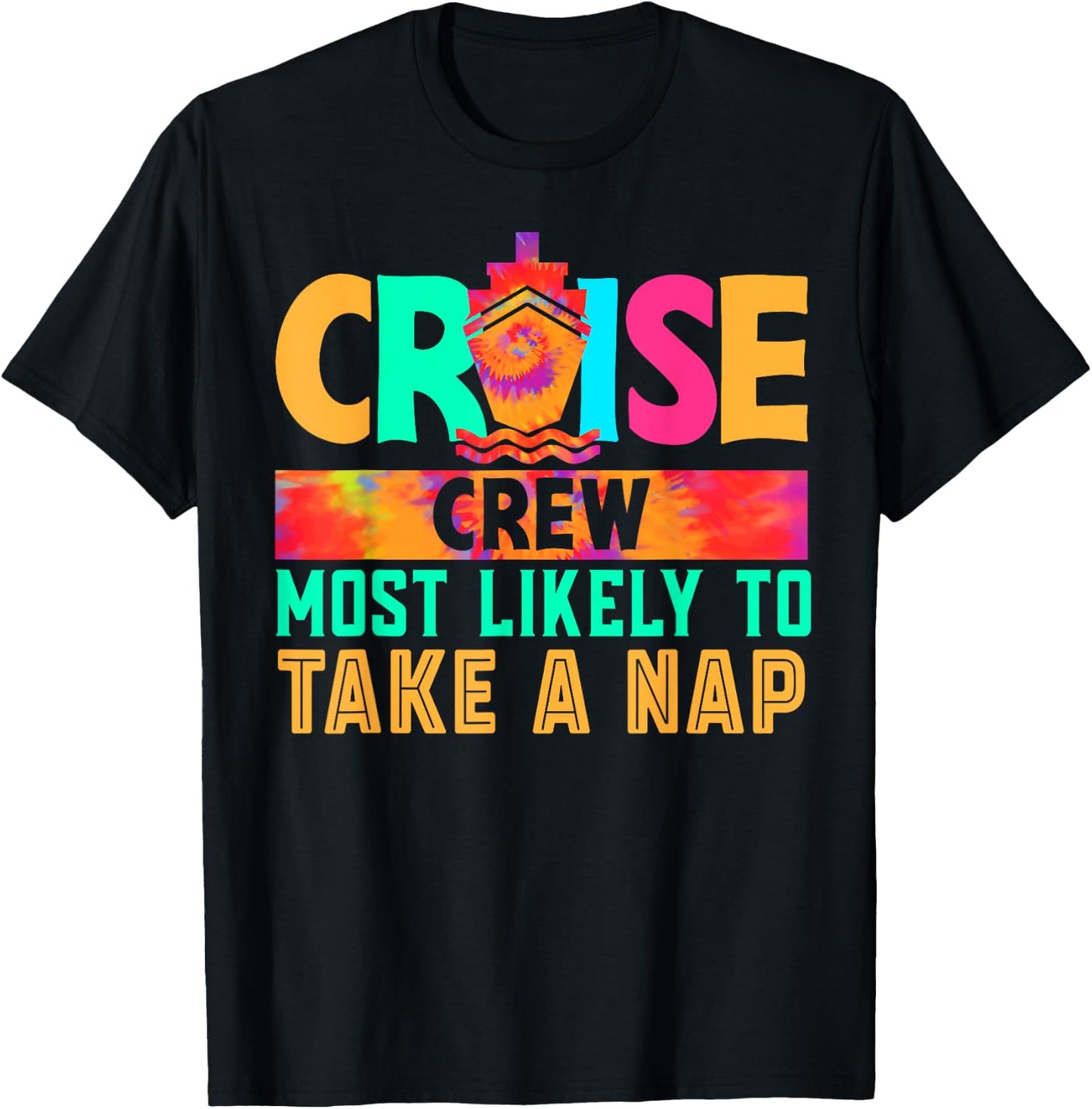 Cruise Crew Most Likely to Take A Nap Hippie T-Shirt - T-Shirt | Black