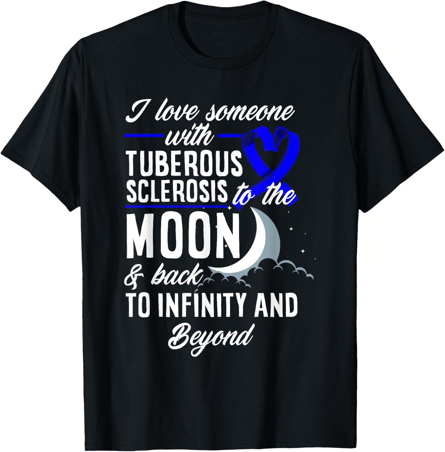 I Love Someone With Tuberous Sclerosis TSC Awareness T-Shirt - T-Shirt | Black