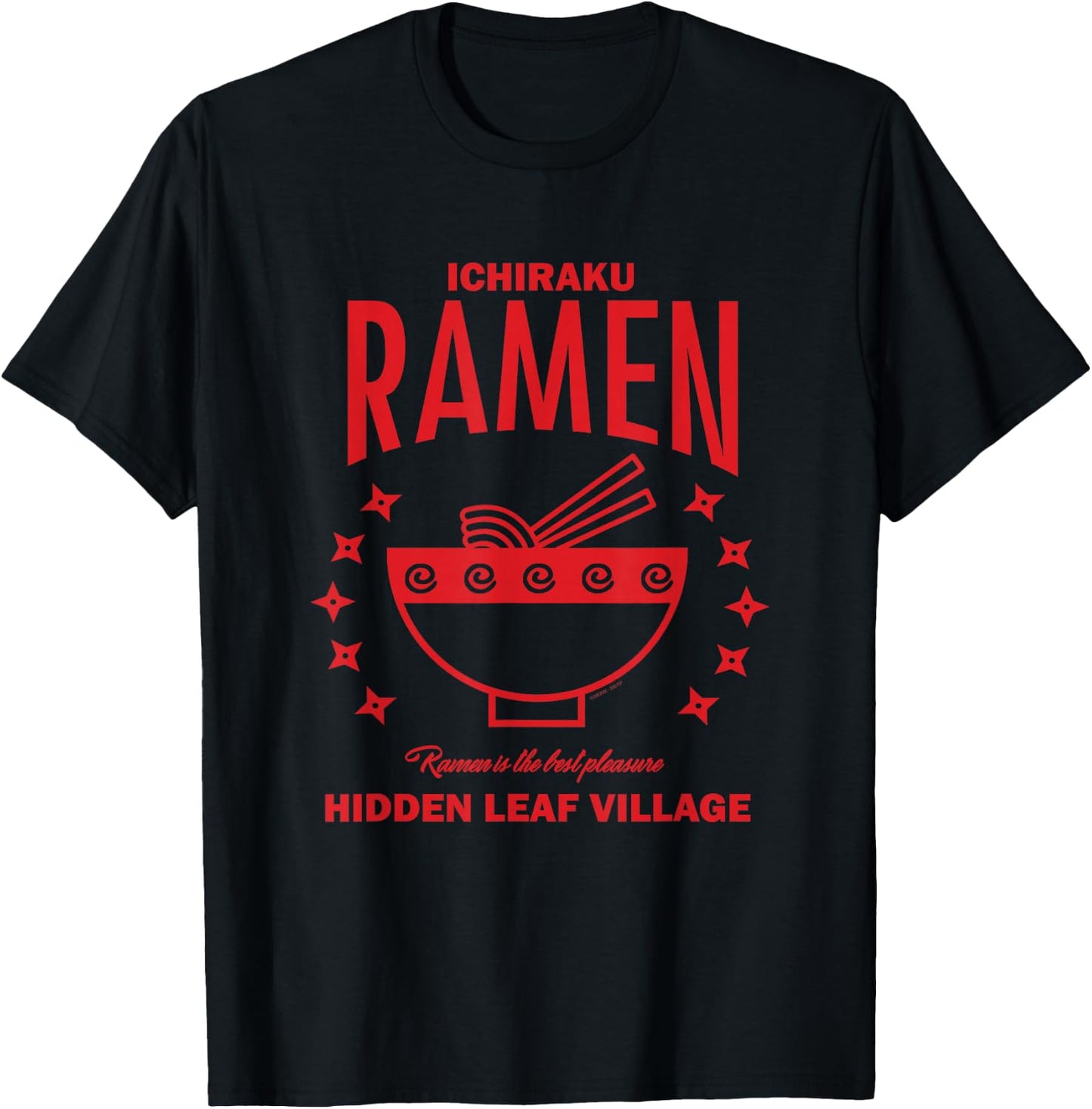 Naruto Shippuden Foodie Ichiraku Ramen Anime T-Shirt - T-Shirt | Black