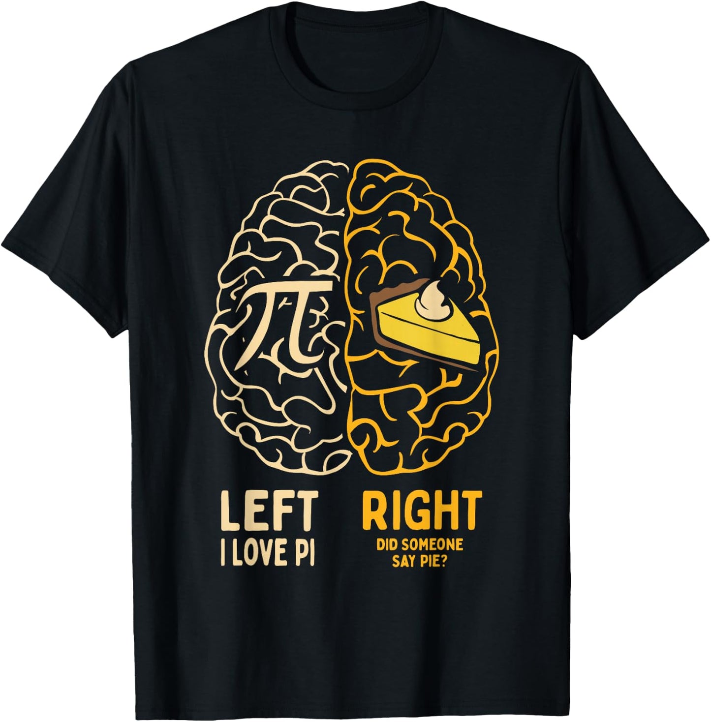 I Love Pie - Funny Pi Day & Math Lover Gift T-Shirt - T-Shirt | Black