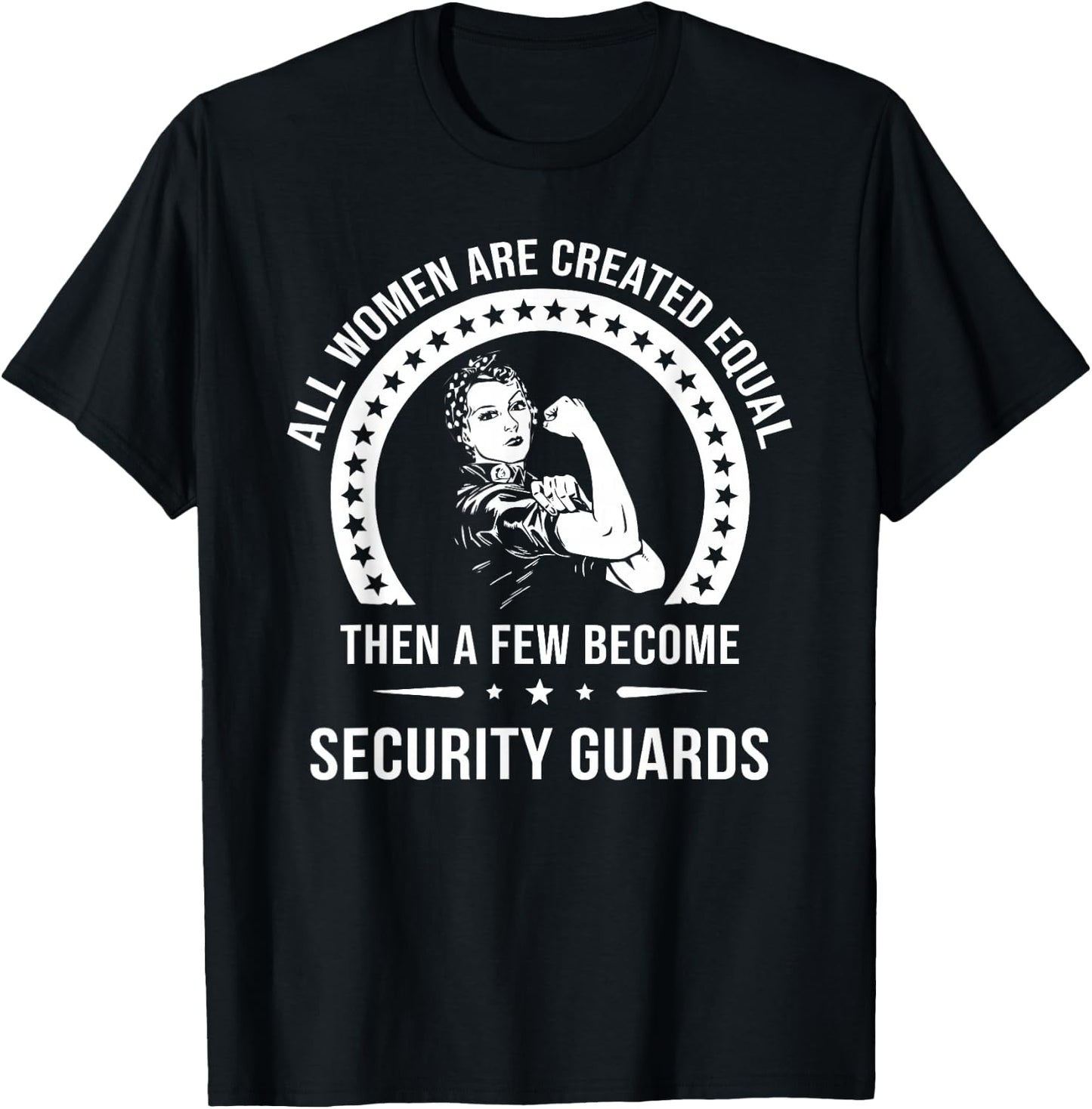 Women's Safety Personnel Shirt | Security Guard T-Shirt - T-Shirt | Black