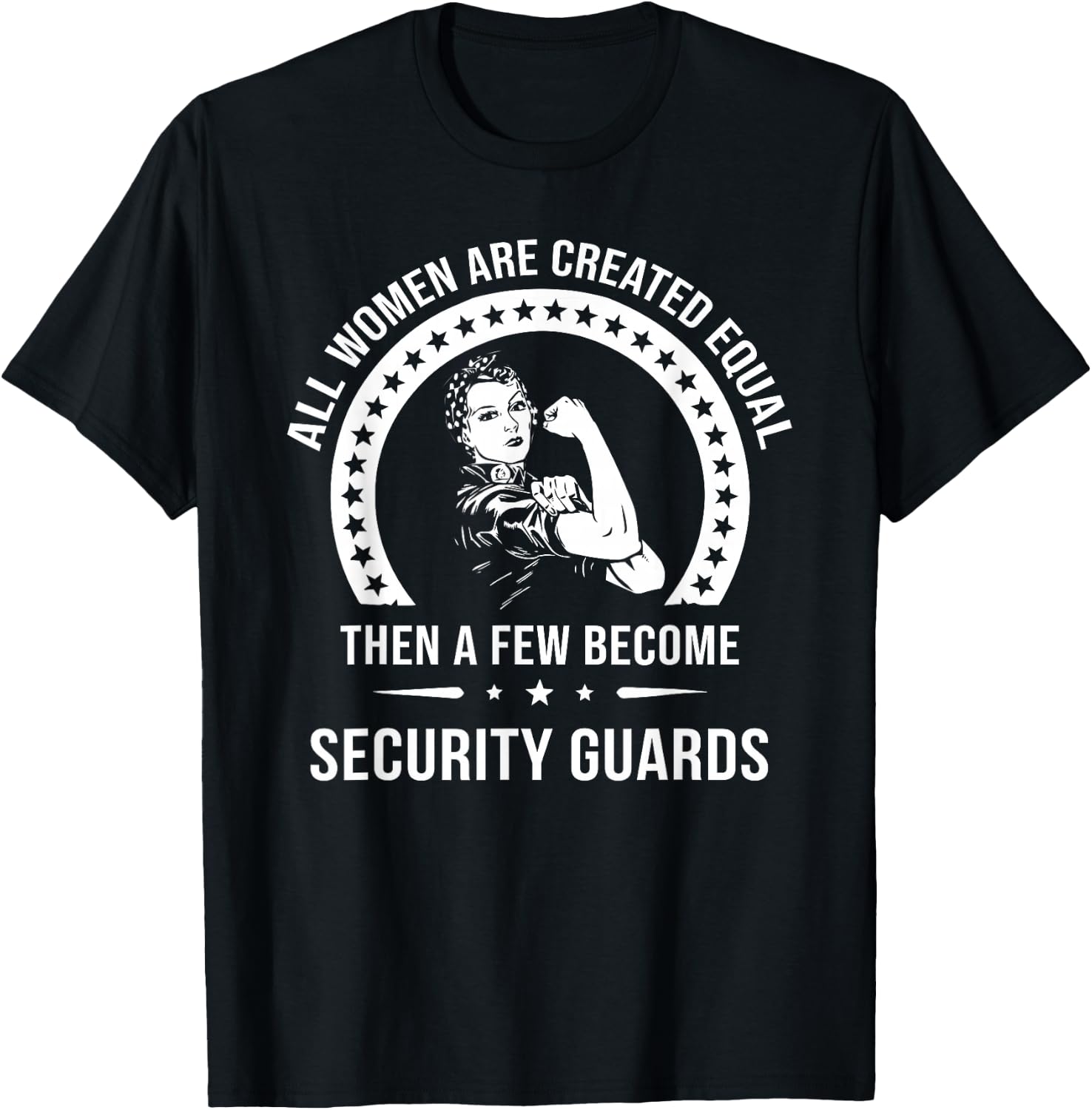 Women's Safety Personnel Shirt | Security Guard T-Shirt - T-Shirt | Black