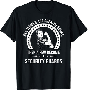 Women's Safety Personnel Shirt | Security Guard T-Shirt - T-Shirt | Black