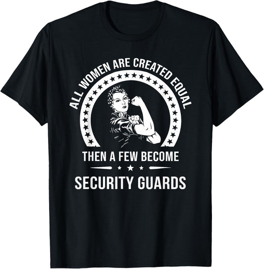 Women's Safety Personnel Shirt | Security Guard T-Shirt - T-Shirt | Black