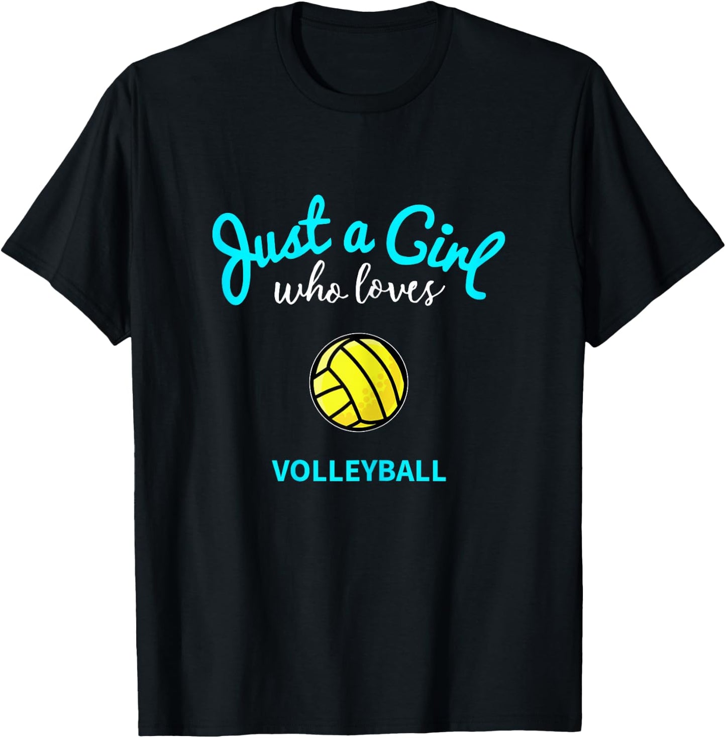 Volleyball Jersey for Girls | Kids Volleyball T-Shirt - T-Shirt | Black