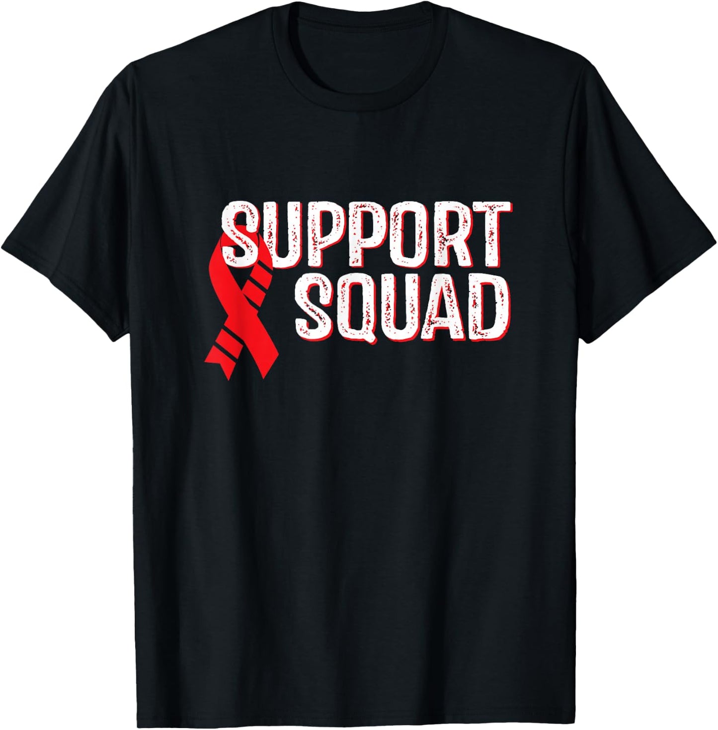 Squamous Cell Carcinoma Awareness Support Squad T-Shirt - T-Shirt | Black