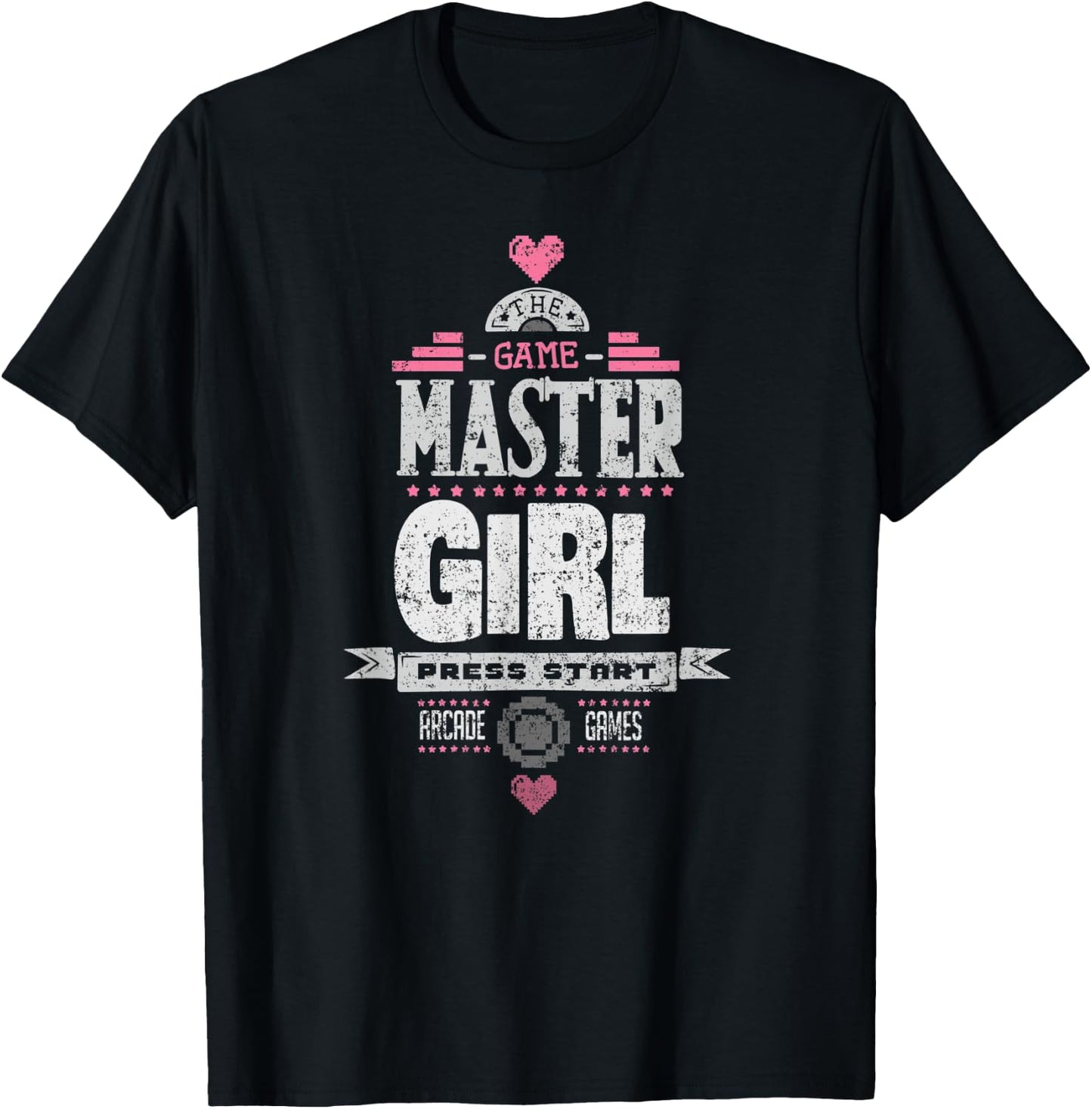 Master Gamer Girl Retro Arcade Games Player Women T-Shirt - T-Shirt | Black