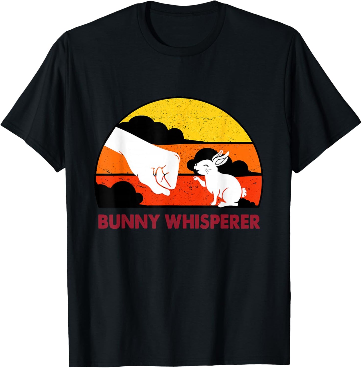 Hasenflüsterer Rabbit Dad Father Rabbit Whisperer T-Shirt - T-Shirt | Black