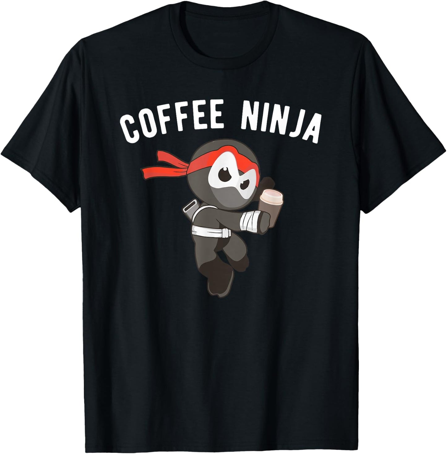 Coffee Ninja Martial Arts Barista Ninjutsu T-Shirt - T-Shirt | Black