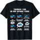 6 Things I Do In My Spare Time - Snowmachine T-Shirt - T-Shirt | Black