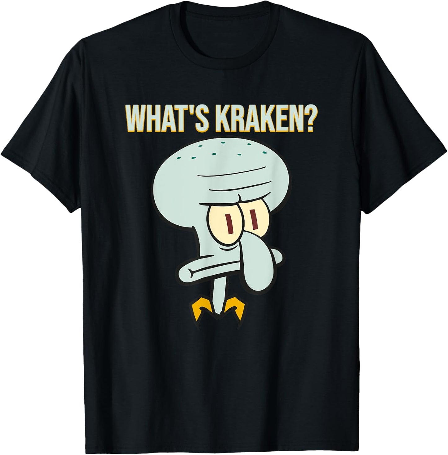 Mademark x SpongeBob SquarePants - Squidward - What's Kraken? T-Shirt - T-Shirt | Black