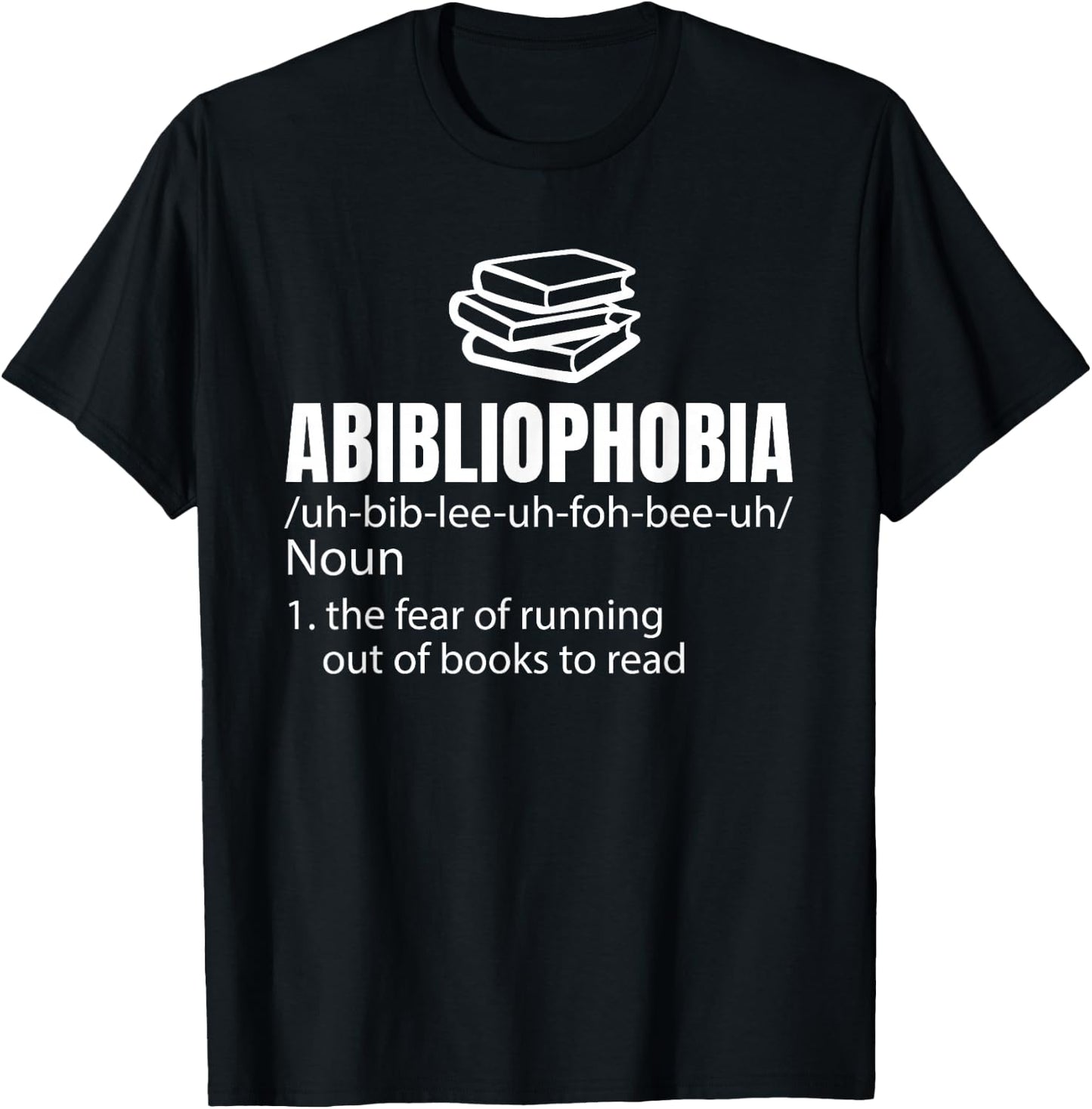 Abibliophobia Reading Worms Gift T-Shirt - T-Shirt | Black