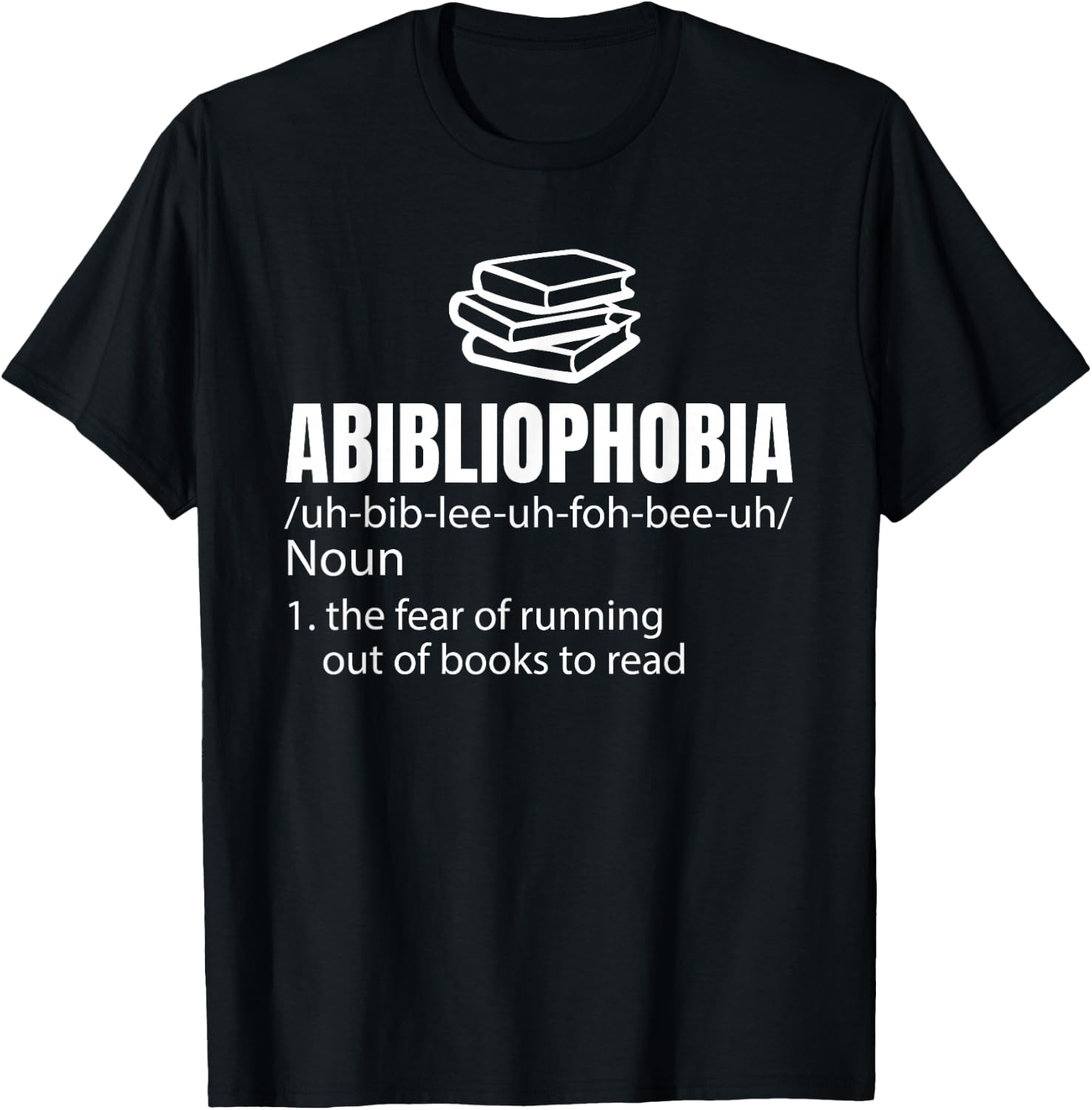 Abibliophobia Reading Worms Gift T-Shirt - T-Shirt | Black