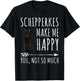 Schipperkes Make Me Happy You Not So Much Dog Lover Gift Women T-Shirt - T-Shirt | Black