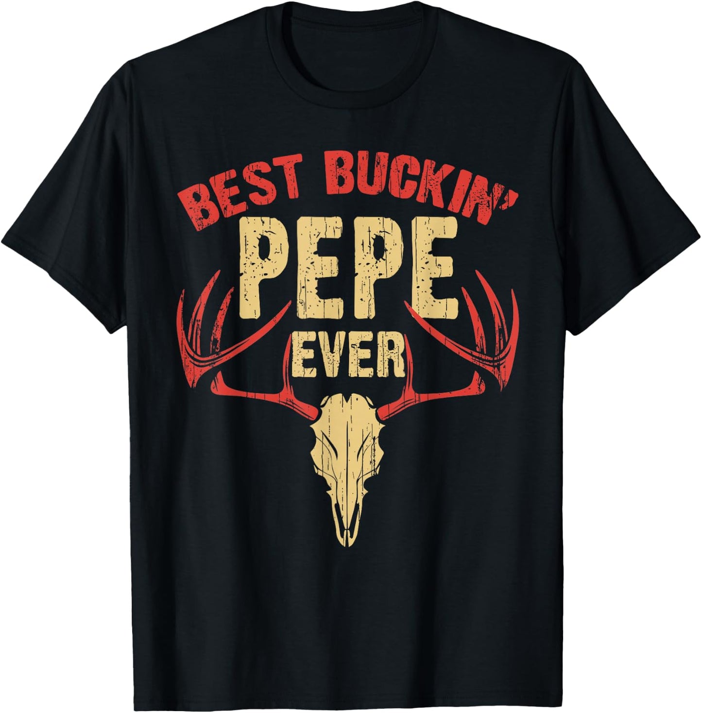Best Buckin' Pepe Ever Shirt Deer Hunters Gift T-Shirt - T-Shirt | Black