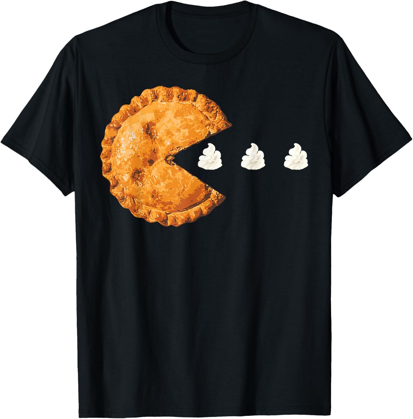 Thanksgiving Pumpkin Pie Whipped Cream | Cool Pie Gift T-Shirt - T-Shirt | Black