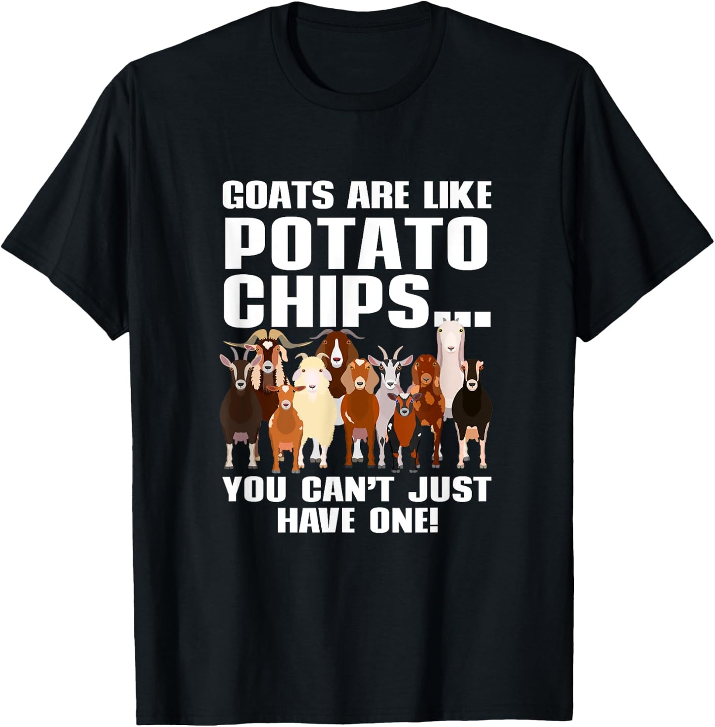 Goat Lovers Shirt | Farm Apparel Meme Pun Funny Goat T-Shirt - T-Shirt | Black