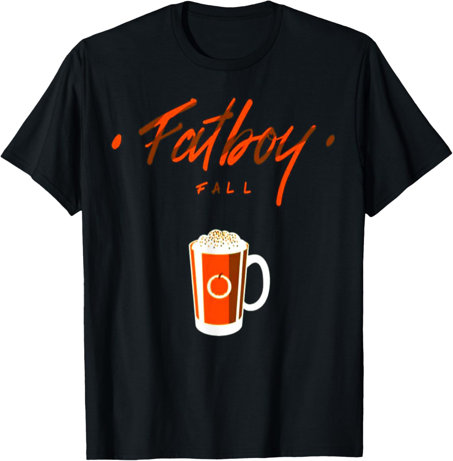 Fatboy Fall Gym Weightlifting Bodybuilding Fitness Workout T-Shirt - T-Shirt | Black