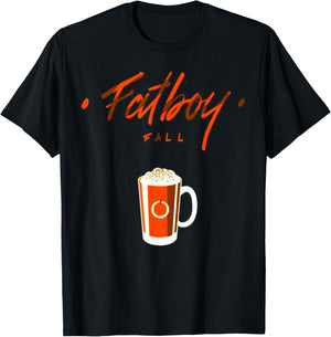 Fatboy Fall Gym Weightlifting Bodybuilding Fitness Workout T-Shirt - T-Shirt | Black
