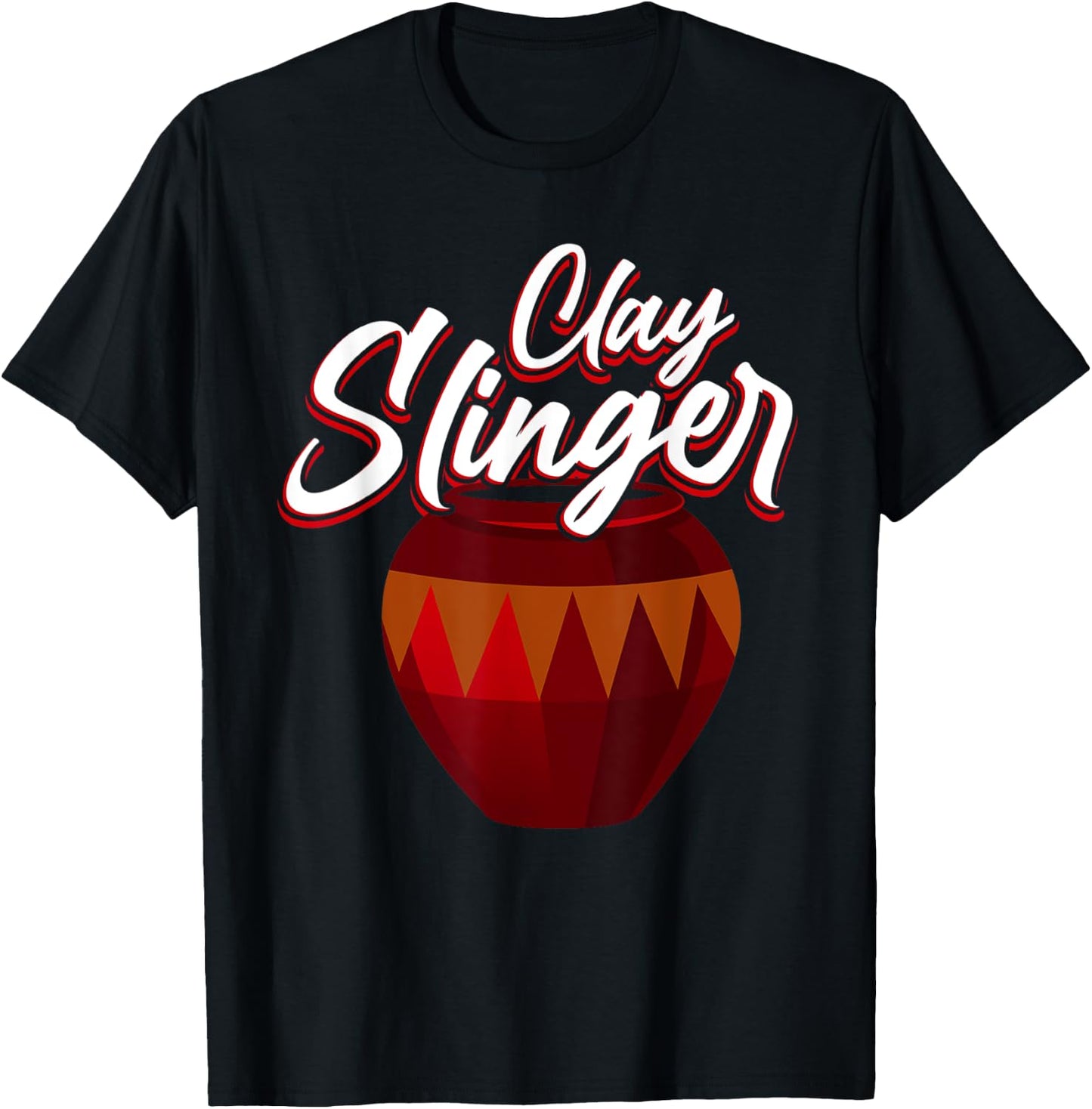 Clay Slinger - Pottery Lover Design for Ceramic Artists T-Shirt - T-Shirt | Black