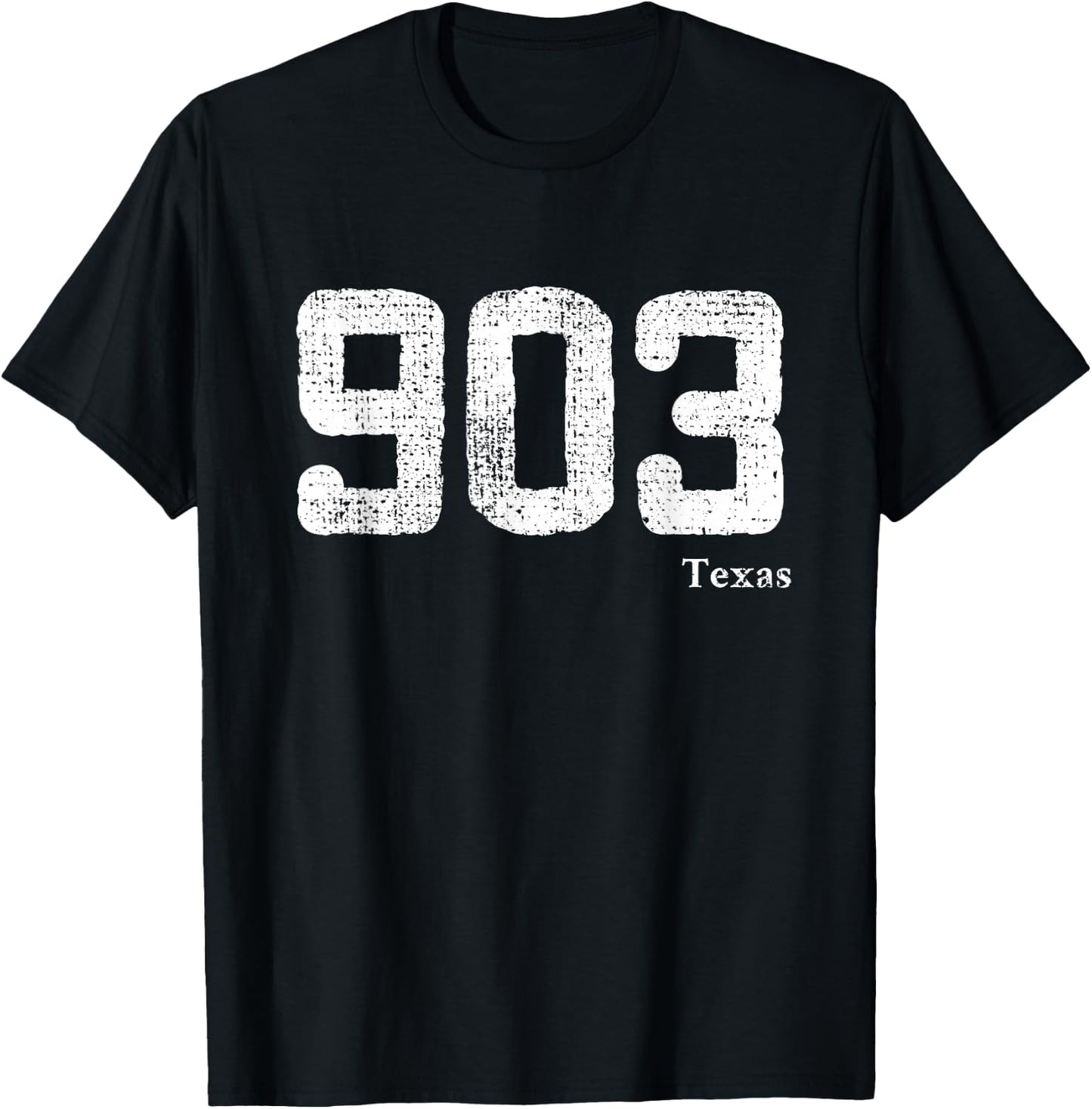 903 Area Code Texas T-Shirt - T-Shirt | Black