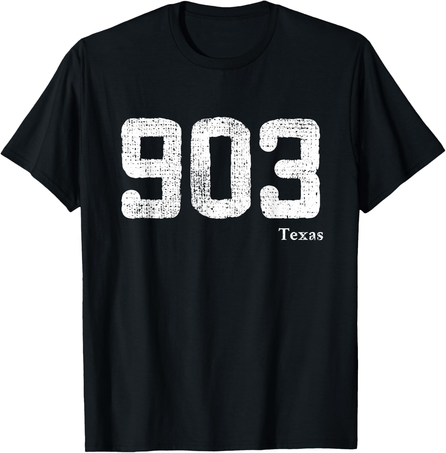 903 Area Code Texas T-Shirt - T-Shirt | Black