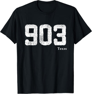 903 Area Code Texas T-Shirt - T-Shirt | Black