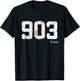 903 Area Code Texas T-Shirt - T-Shirt | Black