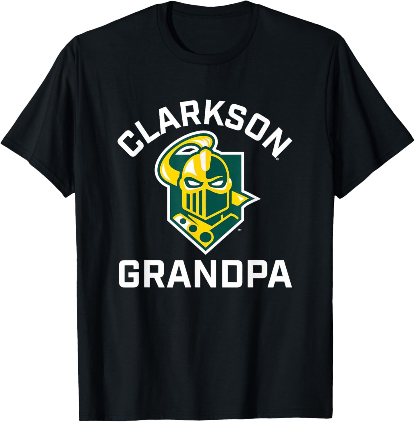 Clarkson University Golden Knights Arched Grandpa T-Shirt - T-Shirt | Black