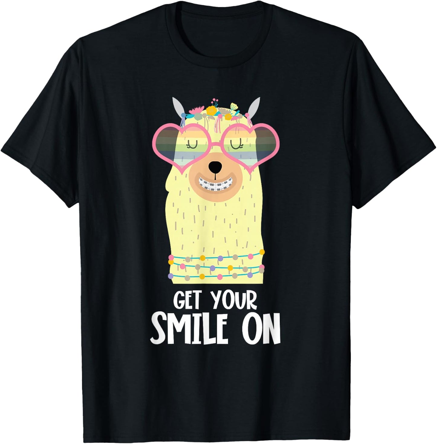 Orthodontist Animal Braces Boys Girls Kids Getting Braces T-Shirt - T-Shirt | Black