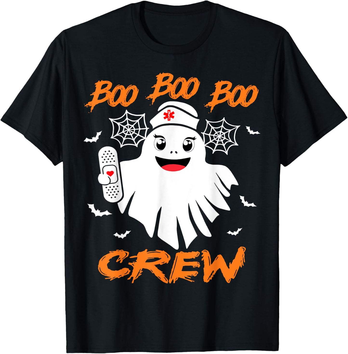 Boo Boo Crew Nurse Halloween Nurse T-Shirt - T-Shirt | Black