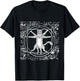 Leonardo Da Vinci Vitruvian cat lover T-Shirt - T-Shirt | Black