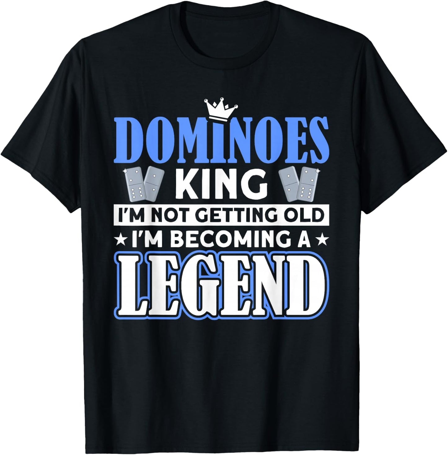 Domino Tile Game Domino Player Domino Game T-Shirt - T-Shirt | Black