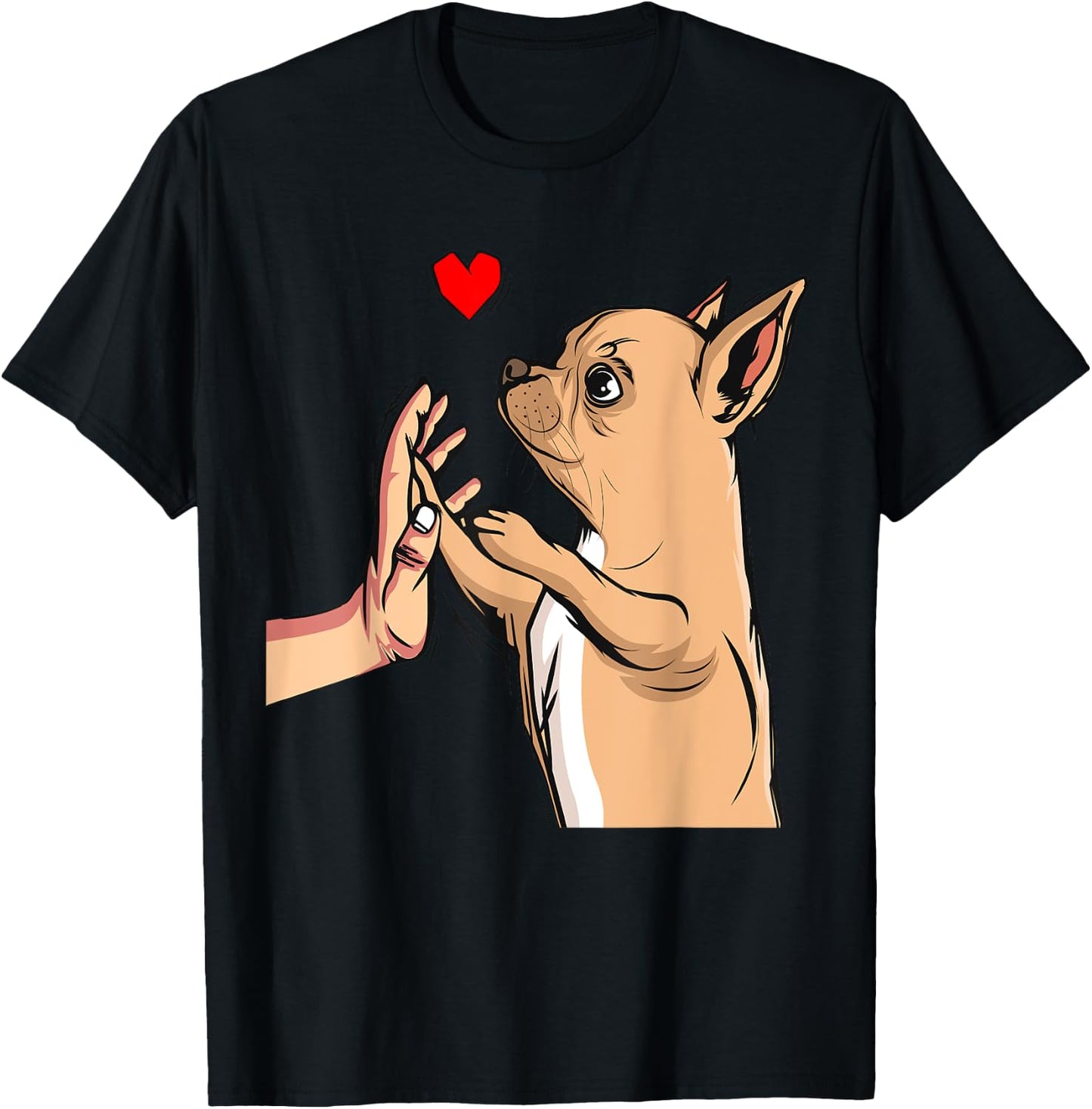 Chihuahua Love Dogs Female Gift T-Shirt - T-Shirt | Black