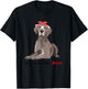Weimaraner Mom Bandana Weimaraner Dog T-Shirt - T-Shirt | Black