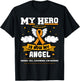 My Hero Is Now My Angel Merkel Cell Carcinoma Awareness T-Shirt - T-Shirt | Black