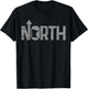 Minnesota Up North State Map Pride Gift T-Shirt - T-Shirt | Black
