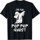 Pop Pop Ghost Halloween Matching Family Costume Halloween T-Shirt - T-Shirt | Black