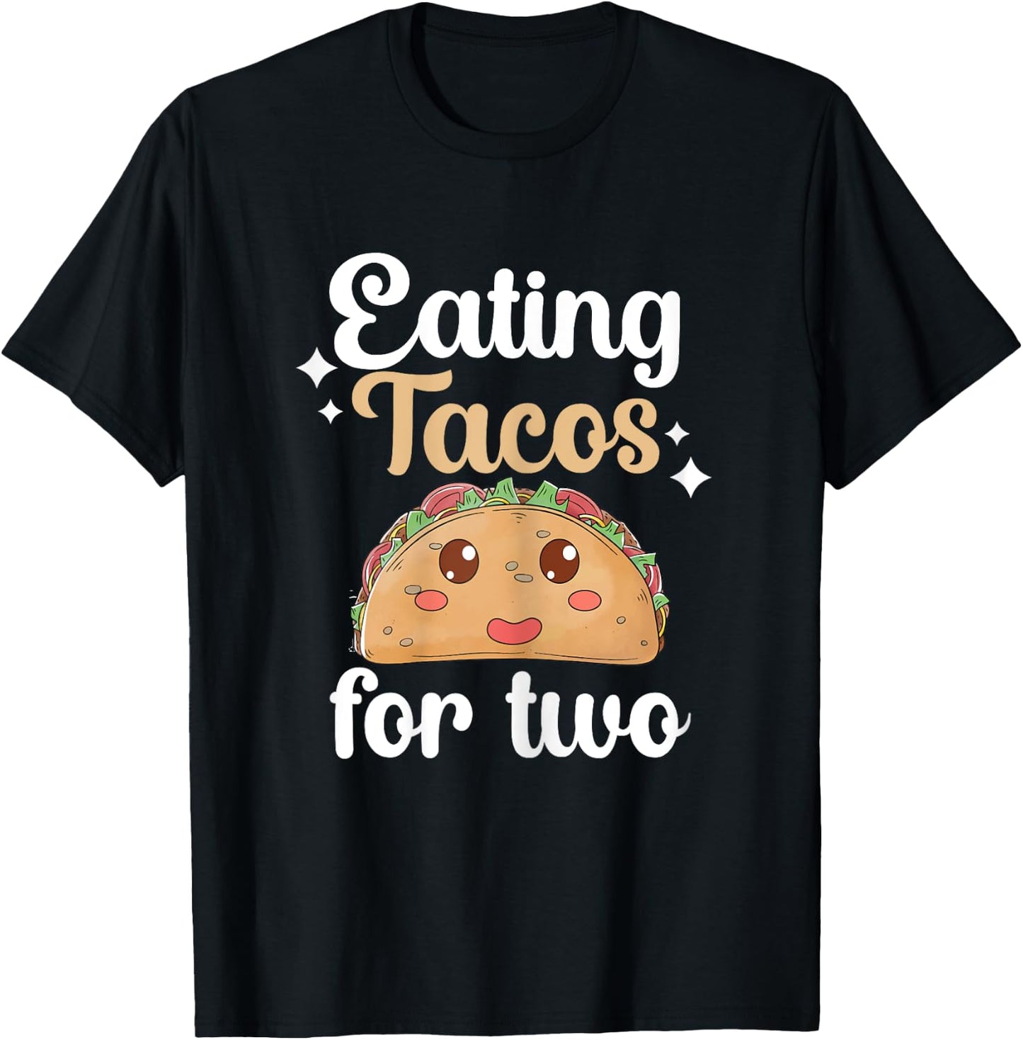 Eating tacos for two maternity T-Shirt - T-Shirt | Black