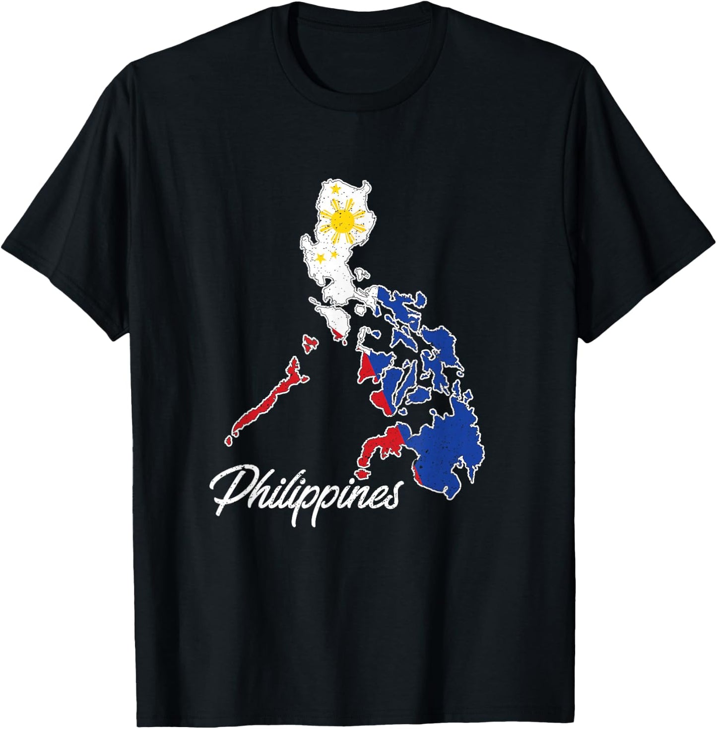 Philippine Flag Islands of Felipe Filipino Philippines T-Shirt - T-Shirt | Black
