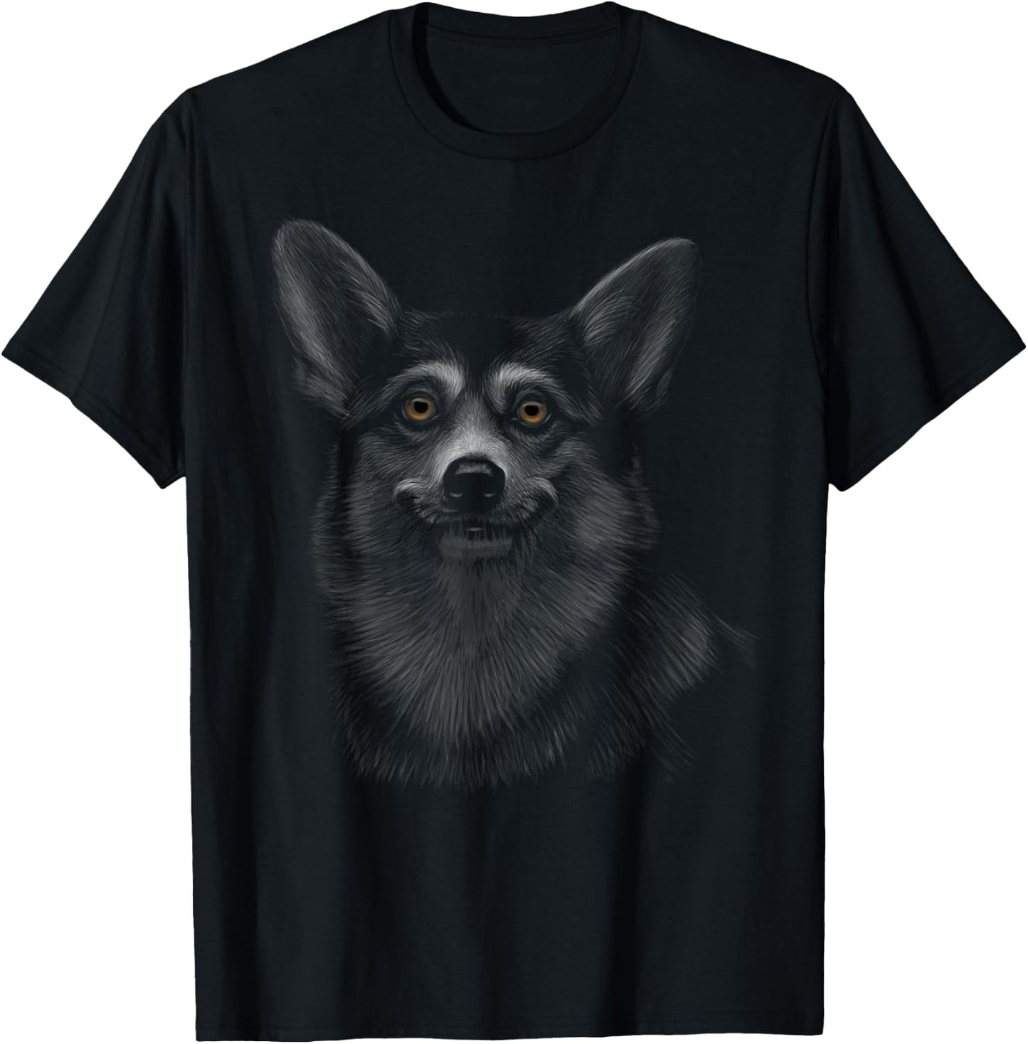 Corkie gift apparel women - Novelty Corgi Corky Dog T-Shirt - T-Shirt | Black
