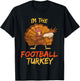 Football Turkey Matching Family Group Thanksgiving Party PJ T-Shirt - T-Shirt | Black