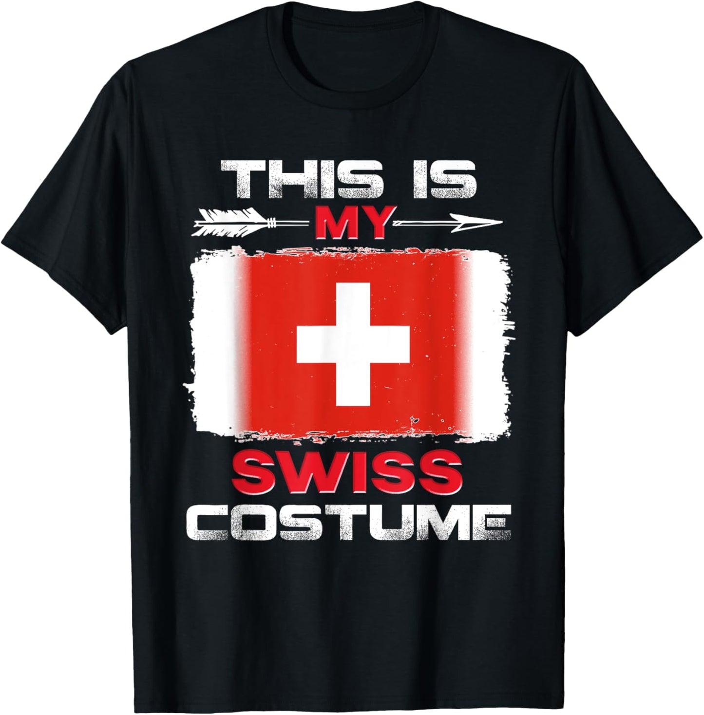 This Is My Swiss Costume Switzerland T-Shirt - T-Shirt | Black