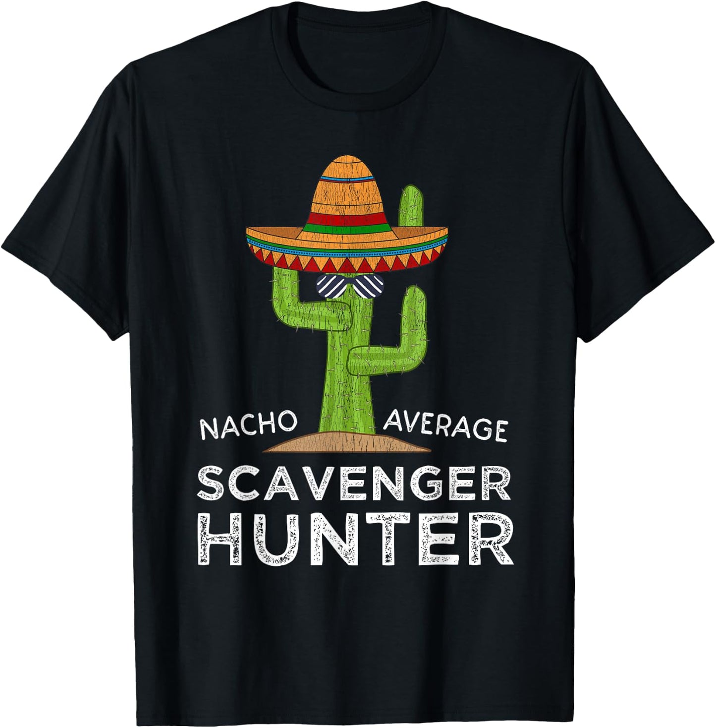Funny Scavenger Hunt Hunter T-Shirt - T-Shirt | Black