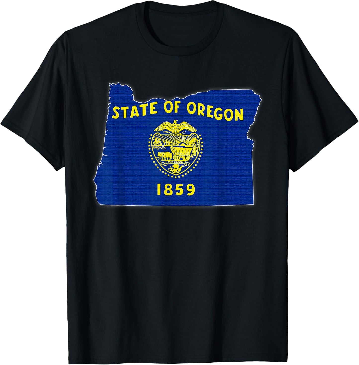 OREGON STATE MAP OREGON OR Flag Roots Men Women Gift T-Shirt - T-Shirt | Black