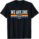 Transformers We are One Rainbow Vintage Autobot Stripe T-Shirt - T-Shirt | Black
