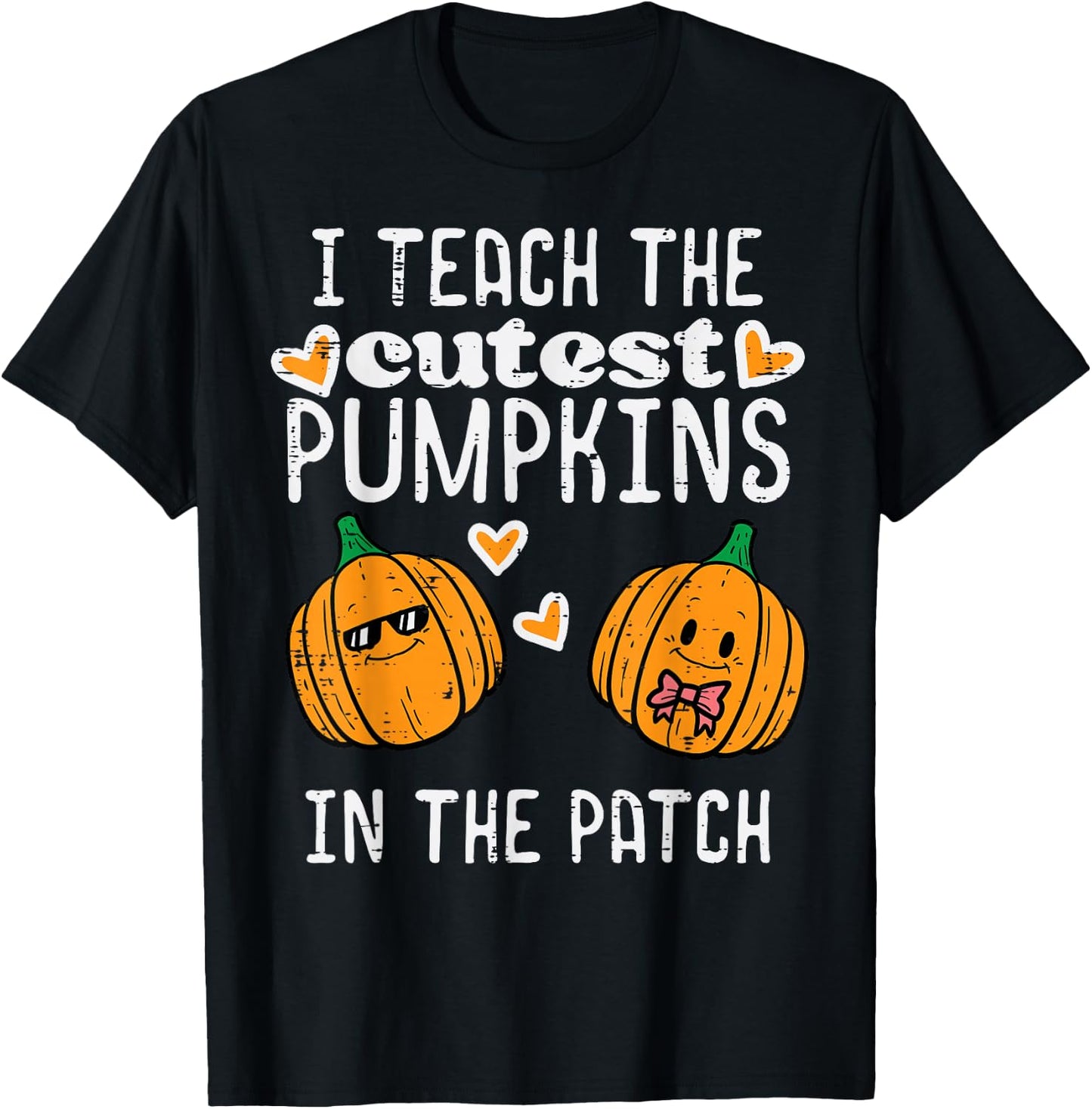 Teach Cutest Pumpkins Patch Halloween Teacher Costume Women T-Shirt - T-Shirt | Black