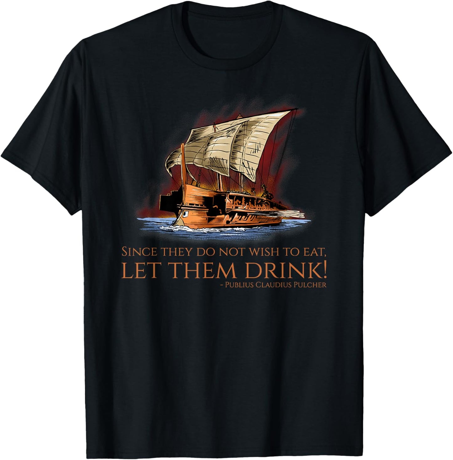 Ancient Rome Quote - First Punic War - Battle Of Drepana T-Shirt - T-Shirt | Black
