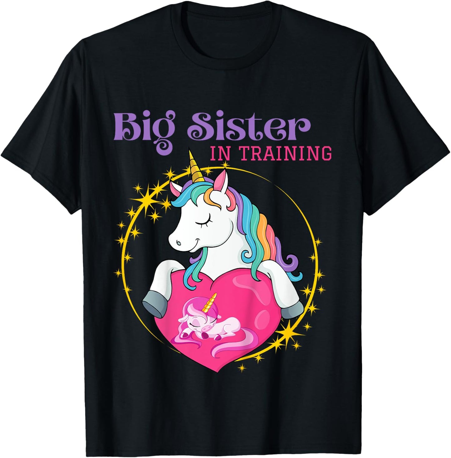 Big Sister in Training T-Shirt - T-Shirt | Black